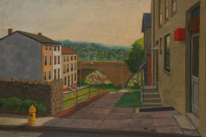 Artwork by James P. Bonelli, The Bridge, Made of Oil on canvas