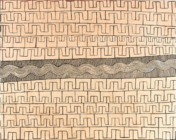 UNTITLED by Ray James Tjangala, 2007