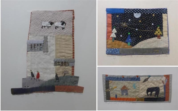 洋書　キルト★Janet Bolton★英国　ファブリックアート作家 Projects by Jane: In a patchwork garden