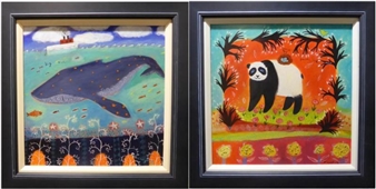 2 Works: Big Me; Panda and Nest - Karen Hoepting