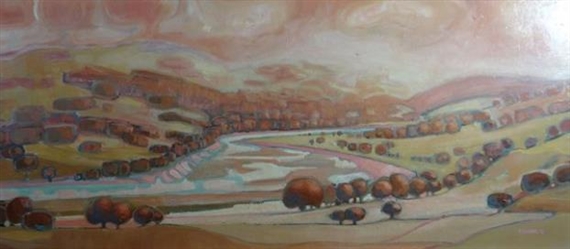 R. Scarff | View of River Conwy from Henryd (1972) | MutualArt