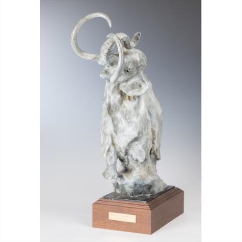 Artwork by Sherry Sander, Bull Elephant, Made of Bronze