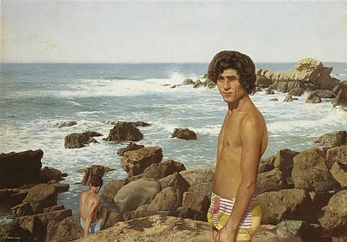 Kassim by the sea by Patrick Hennessy, 1978