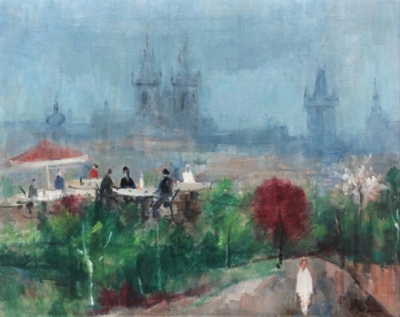 Garden restaurant by Jaroslav Kotas