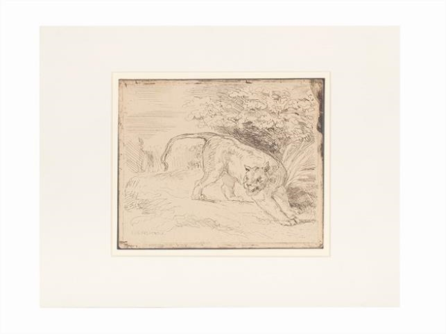 Antoine Louis Barye Tigre Qui Marche, F Barbedienne at