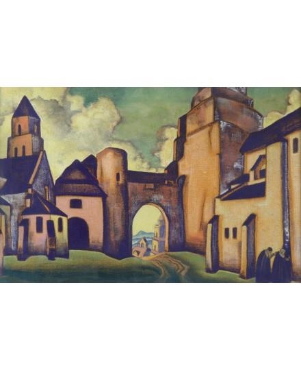 Secrets of the Walls by Nicholas Roerich, 1920