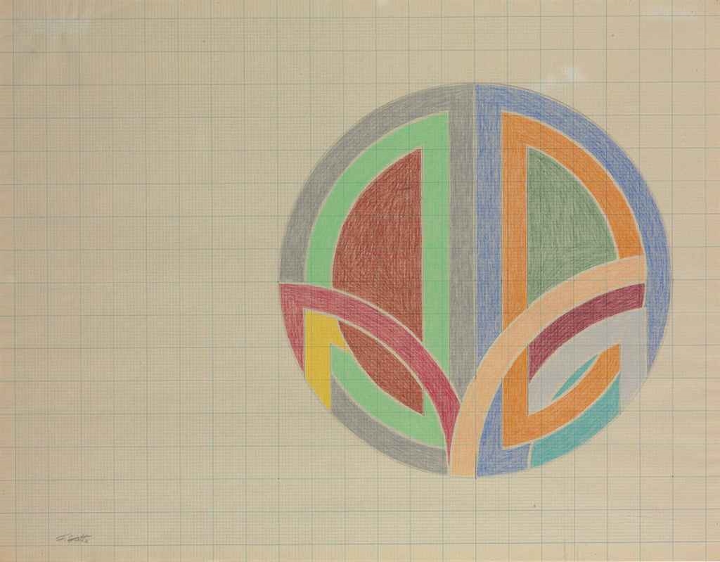 Untitled (Working Drawing) by Frank Stella, 1967-1968