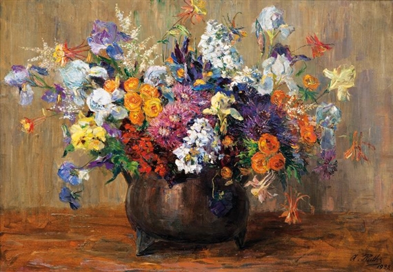 Large Bunch of Flowers by Amelie Ruths, 1938