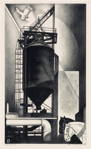 Tanks #1 by Louis Lozowick, 1929