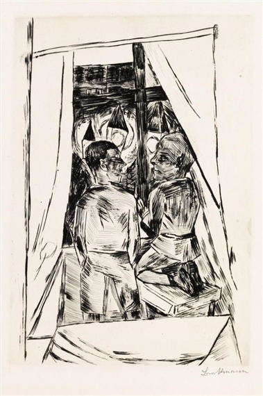 Kinder am Fenster by Max Beckmann, 1922