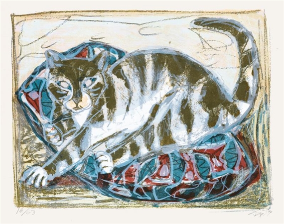 Katze II by Otto Dix, 1959