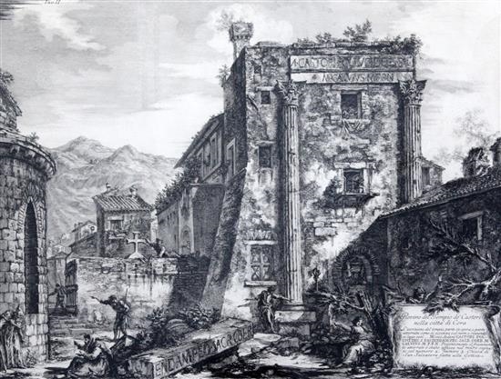 Rovine del Tempio de'Castori by Giovanni Battista Piranesi