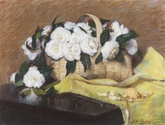 Riverscape with houses - Álvaro Navarro Hogan