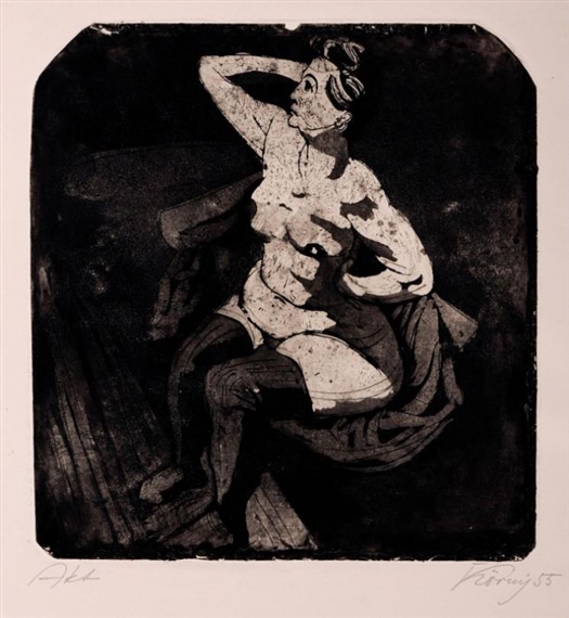 Akt by Hans Körnig, 1955