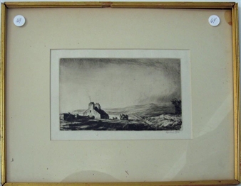 Landscape with hay wagon - Michael Bow