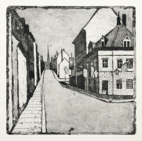 Die Alaunstraße by Hans Körnig, 1955