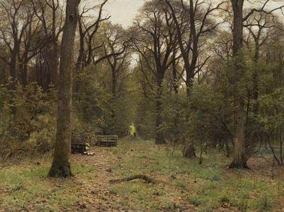 Rheinischer Waldweg by Carl Roder, 1899