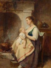 Leon Emile Caille | Mother and children | MutualArt