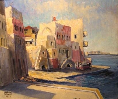 Jaffa Port by Samuel Zulkis, 1973