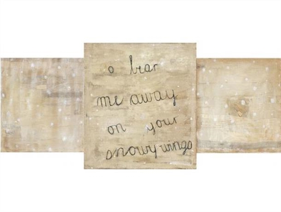 O Bear Me Away On Your Snowy Wings, triptych by Vivienne Koorland, 2006