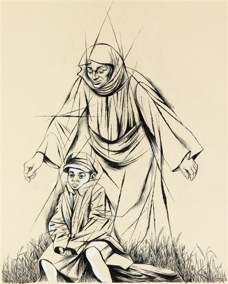 Till he was six Frederick lived happily with his grandmother Betsy Bailey by Charles White, 1964