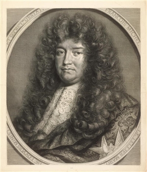 Francois Michel Le Tellier Maro. de Louvois Minist. et Secretaire d'Estat. P. Simon ad vivum Ping - Pierre Simon