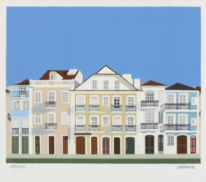 Artwork by Liberto Molina, Capela do Paço do Lumiar, Made of serigraphy on paper