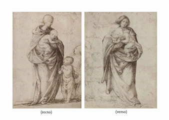 Vierge à l'Enfant avec saint Jean-Baptiste (recto); Vierge à l'Enfant (verso) - Fra Bartolomeo