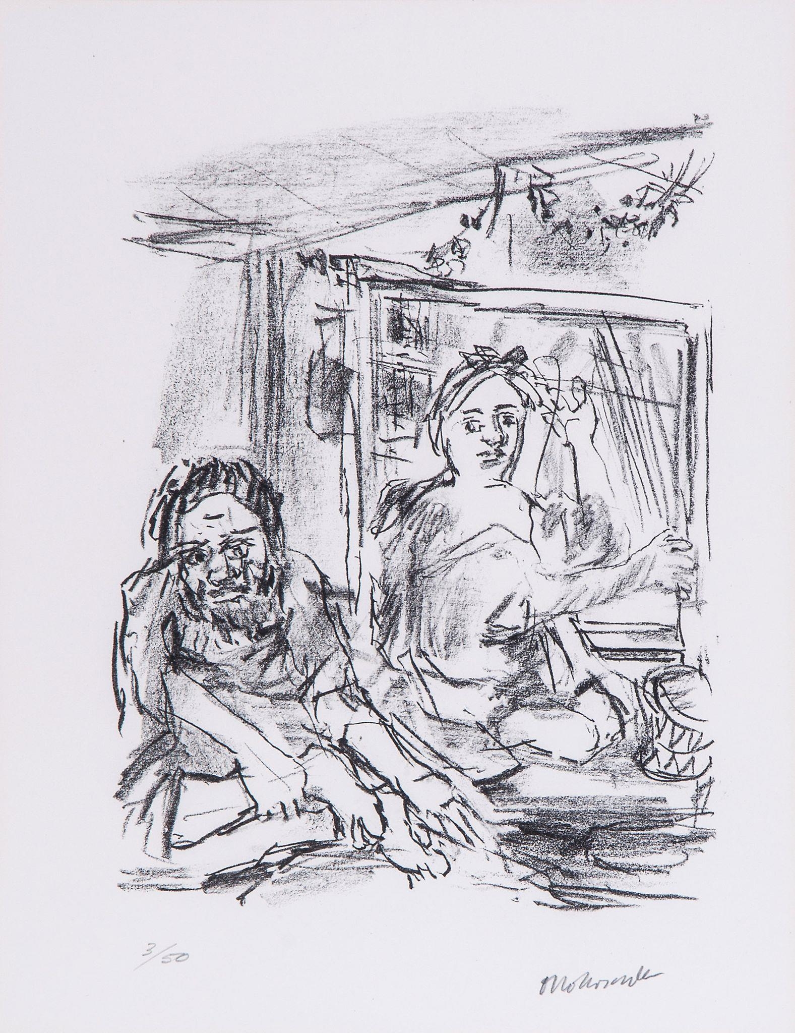 Artwork by Oskar Kokoschka, Untitled, Made of lithograph
