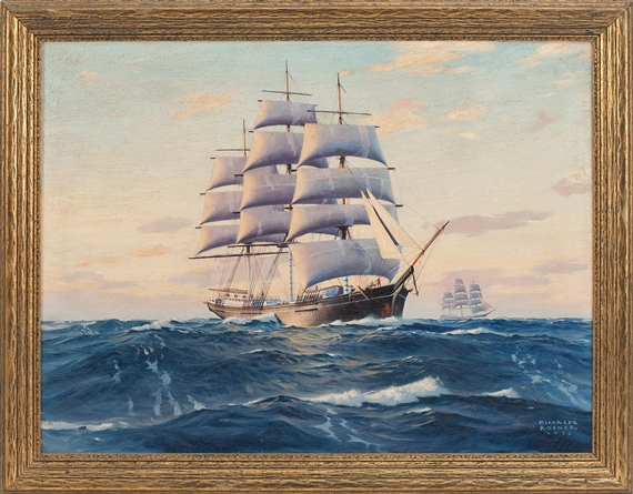 Ship at sea by Charles Rosner, 1932