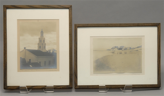 2 Works: Christopher Wren Tower; Provincetown Harbor - Billy May