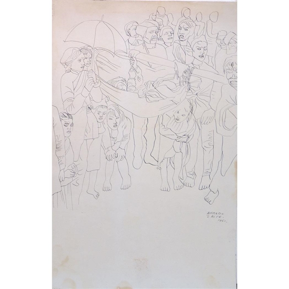 New Arrival by Alfredo Zalce, 1951