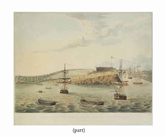 Attack on Fort Oswego, Lake Ontario, N. America. May 6th - Lieutenant J. Hewitt