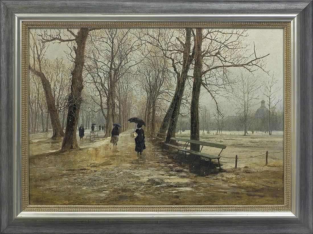 Saski Garden in Warsaw by Aleksander Gierymski, 1887