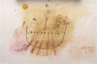 Boat in Rough Seas - Enzo Apicella