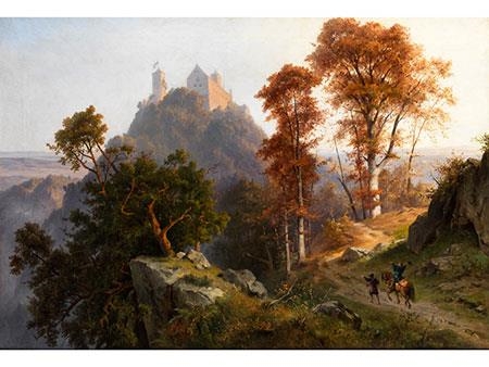 Autumn Morning at the Wartburg by Friedrich Preller the Younger, 1890