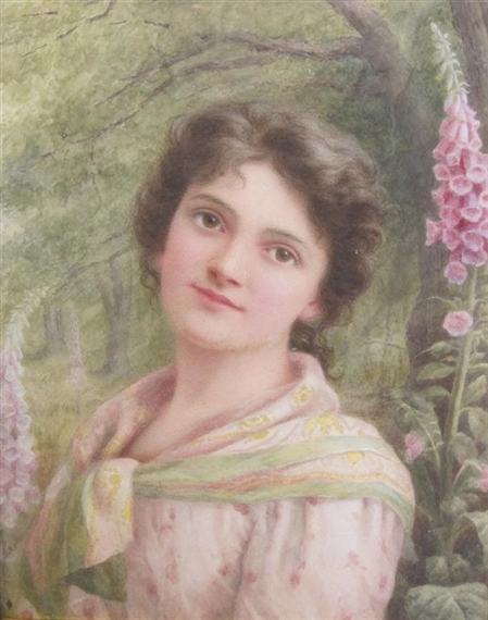 Portrait of a Girl, a landscape beyond by E.L. McCloy