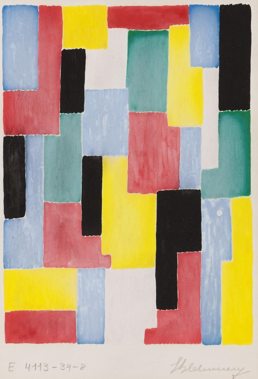 Artwork by Sonia Delaunay, Untitled, Made of Textile project Gouache on paper
