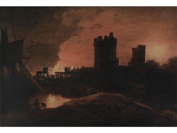 Roasting the ox at the Water Tower, Chester by Henry Gastineau