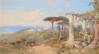 Miles richardson. Thomas Miles Richardson, r.w.s. (British, 1813-1890). Thomas Miles Richardson i (1784-1848) Watercolor Painting.