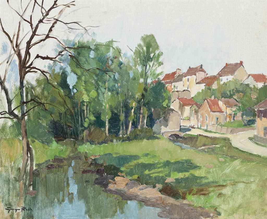 Artwork by Georges Charles Robin, Collioure, France, Made of oil on canvas