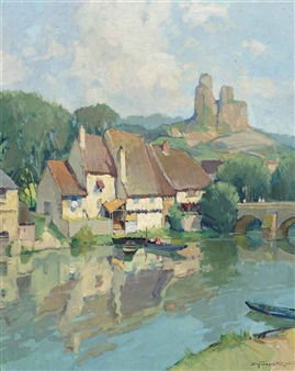 Le bords du rivière - Georges Charles Robin