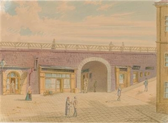 Town Wall, Gate and Stores - Franz Gerasch