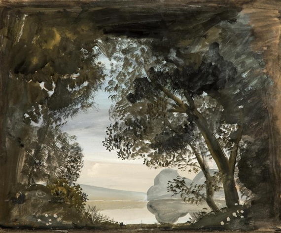 Landscape - Maquette for the ballet 'The Swan Lake'