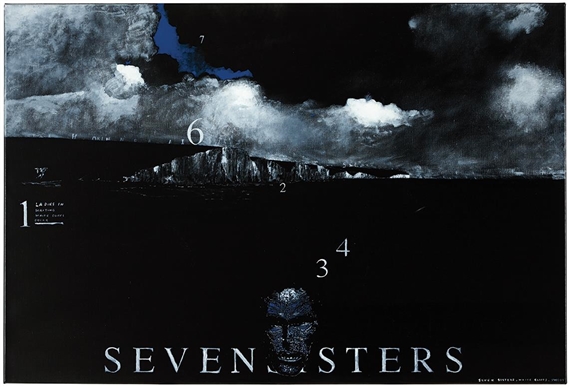 Seven Sister White Cliffs by Shane Cotton, 2004