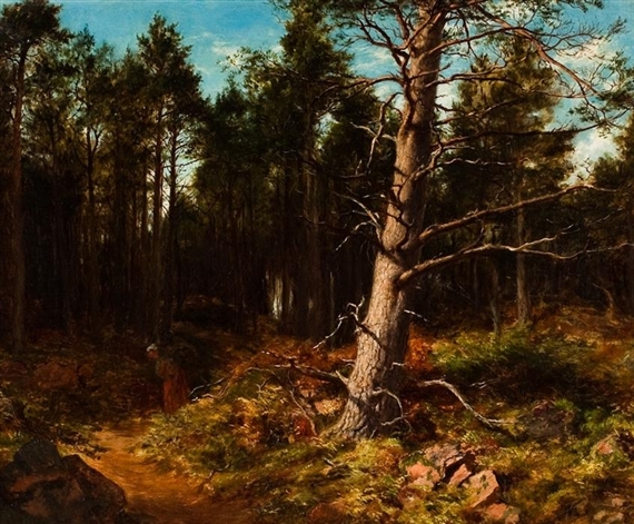 THE FAGGOT GATHERERS, BIRNAM by David Farquharson