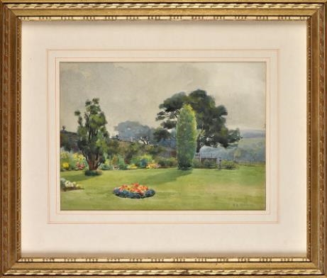 GARDENS AT HESLEYSIDE HALL, NORTHUMBERLAND by Alice Arthur