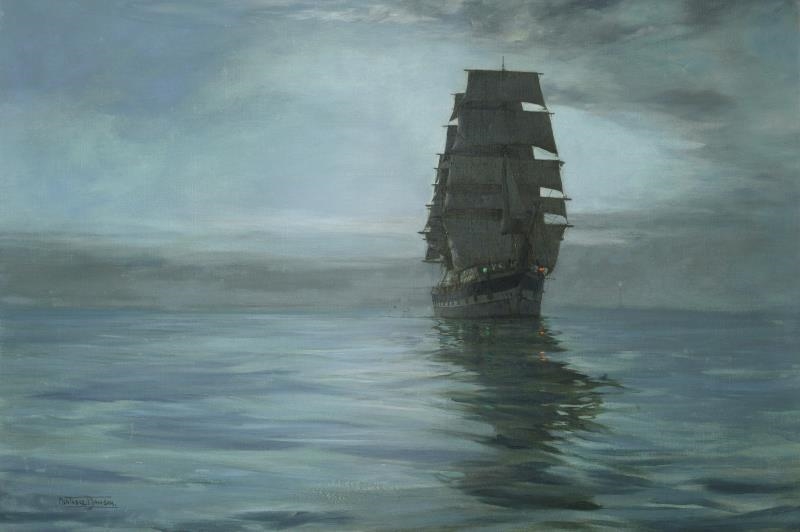 Land Ho! The Clipper Ship North America Artwork By Montague Dawson