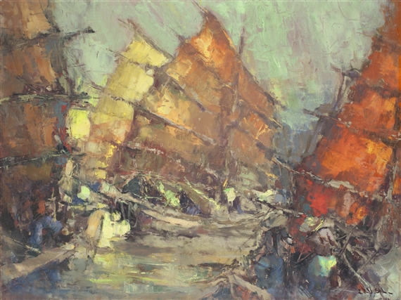 SAILING SHIPS by Lucien Frits Ohl