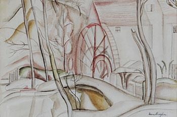 The Waterwheel by Frances Hodgkins, circa 1922